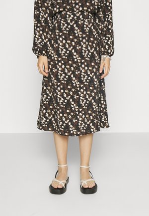 Object Petite OBJLEONORA MIDI SKIRT - Jupe trapèze - black