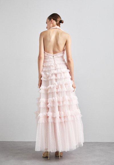Needle & Thread LISETTE RUFFLE HALTER NECK GOWN - Vestido de fiesta - peony pink