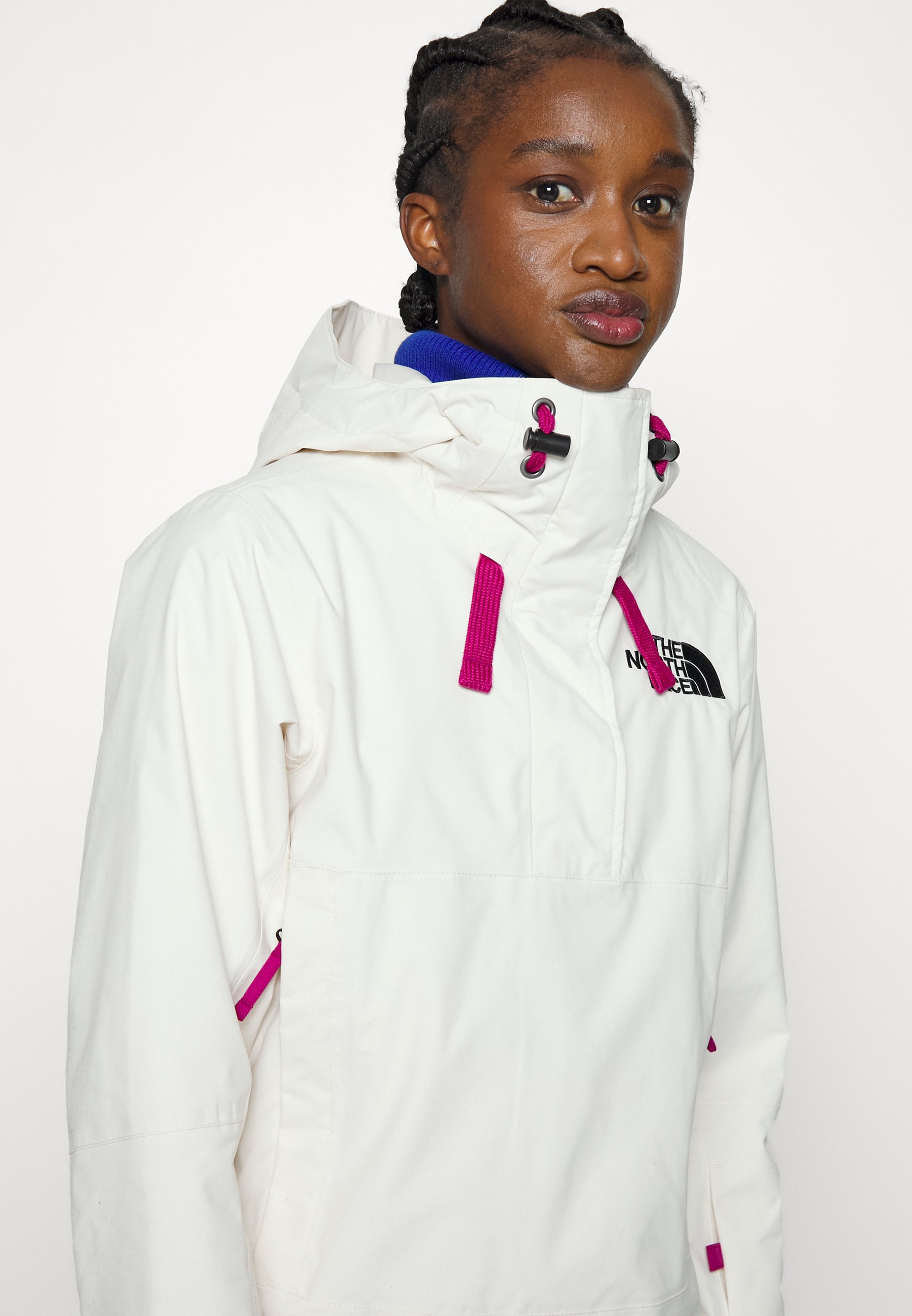 north face white snow jacket
