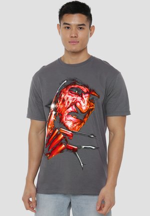 Cotton Soul, NIGHTMARE ON ELM STREET/FREDDYS FACE - Print T-shirt - anthracite