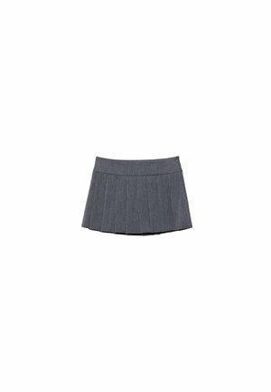 Stradivarius SHORT BOX - Faltenrock - grey