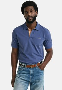 GANT - REG CONTRAST - Polo shirt - dusty navy Thumbnail Image 1