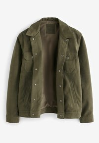 Next COLLARED TRUCKER - REGULAR FIT - Imiteret læderjakke - khaki green