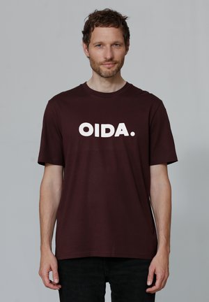 T-shirt imprimé - red brown