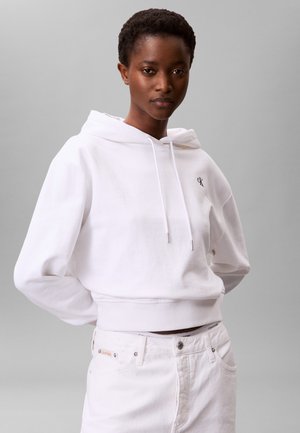 Calvin Klein Jeans FRENCH HOODIE - Huppari - brilliant white
