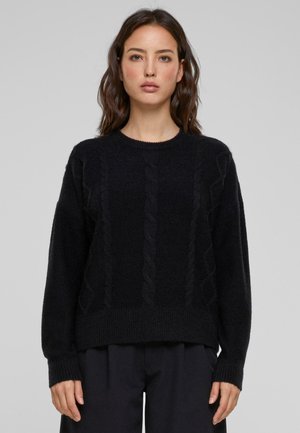 Strickpullover - black