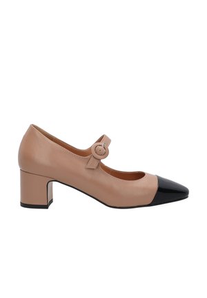 Z CZARNYM NOSKIEM - Pumps - beige