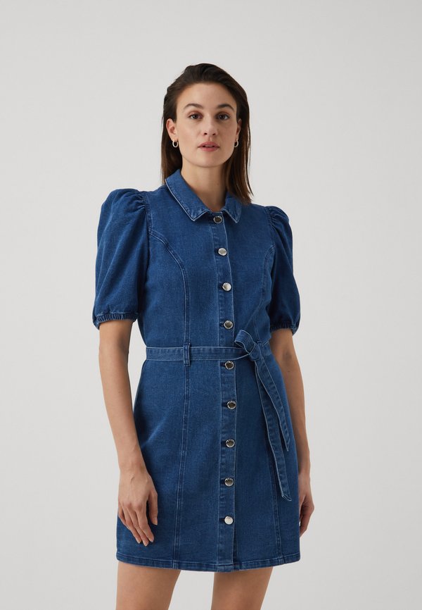 ONLVIBBE BELT DRESS - Denim dress