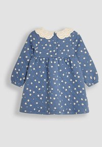 JoJo Maman Bébé DAISY FLORAL BRODERIE COLLAR QUILTED REGULAR FIT - Kasdienė suknelė - blue