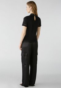 Oui MIT SPITZE - T-Shirt print - black