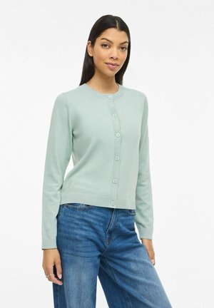 VIMALU RUNDHALS - Cardigan - blue surf