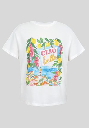 Even&Odd by Zalando, Print T-shirt - washed white