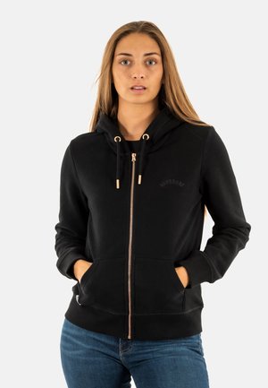 Felpa con zip - noir