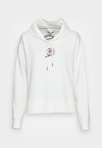ICON RELAXED CREST HOODIE - Camisola - ecru