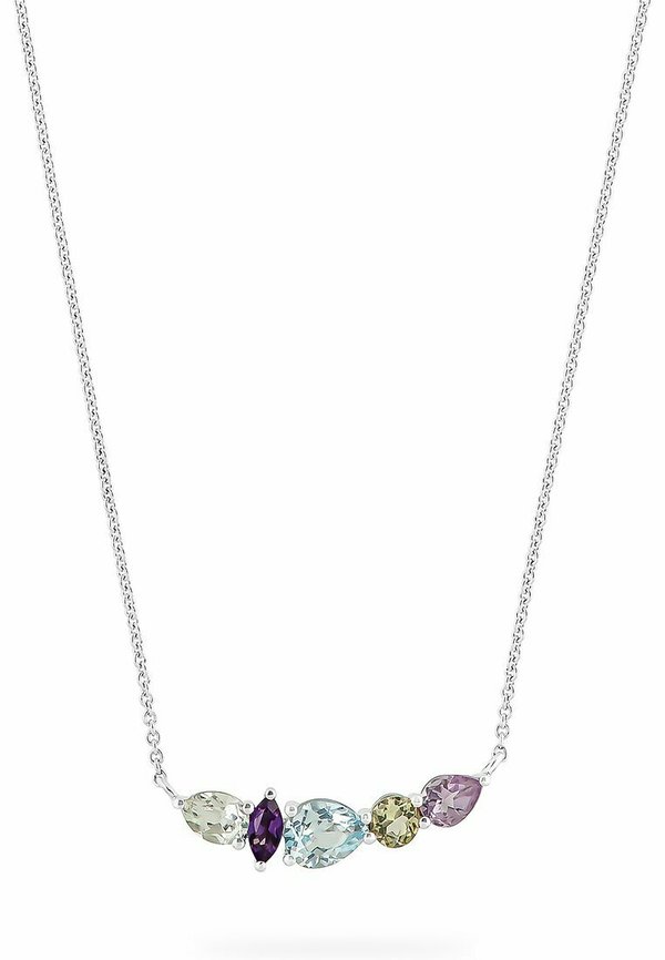 Halskette - weißgoldfarben