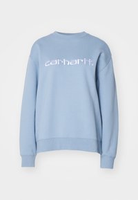 Sweatshirt - misty sky/white