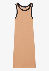 Vestido de dia - camel/black