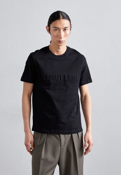 Helmut Lang EMBOSSED TEE ROUNDED - T-shirt basique - black