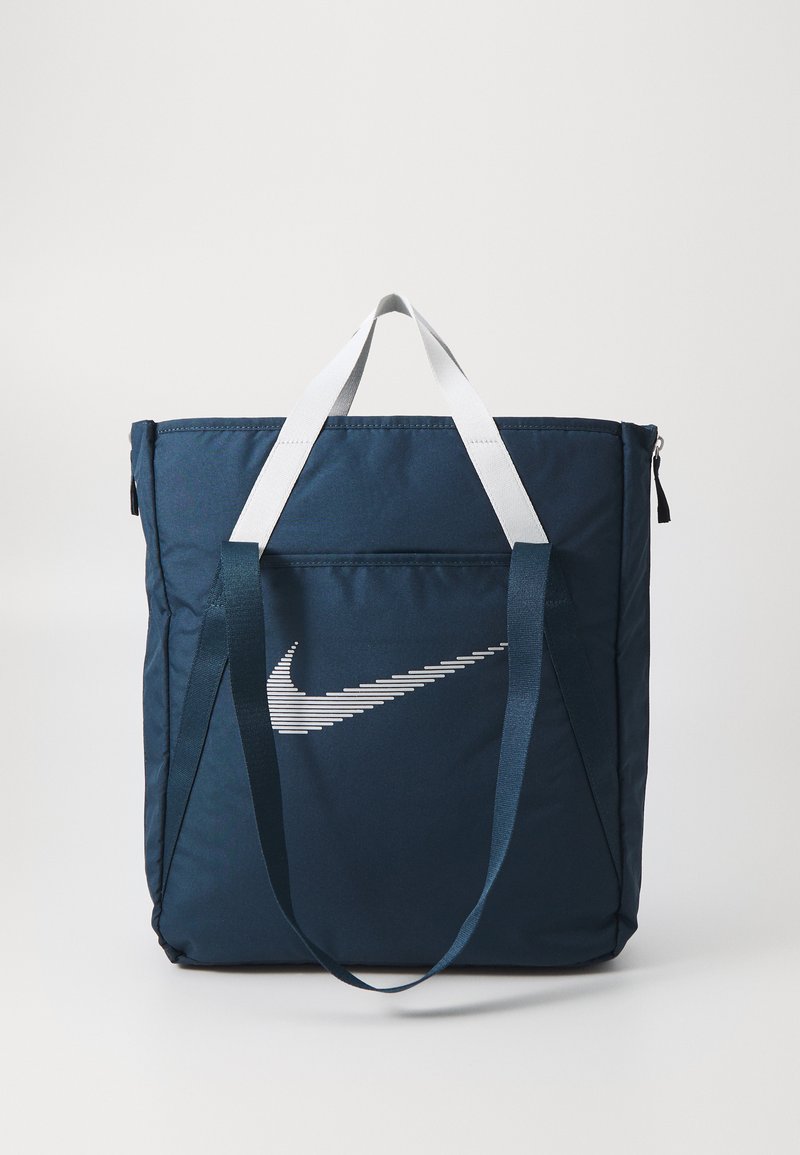 Nike Performance GYM TOTE - Sporttas - armory navy/metallic silver metallic silver