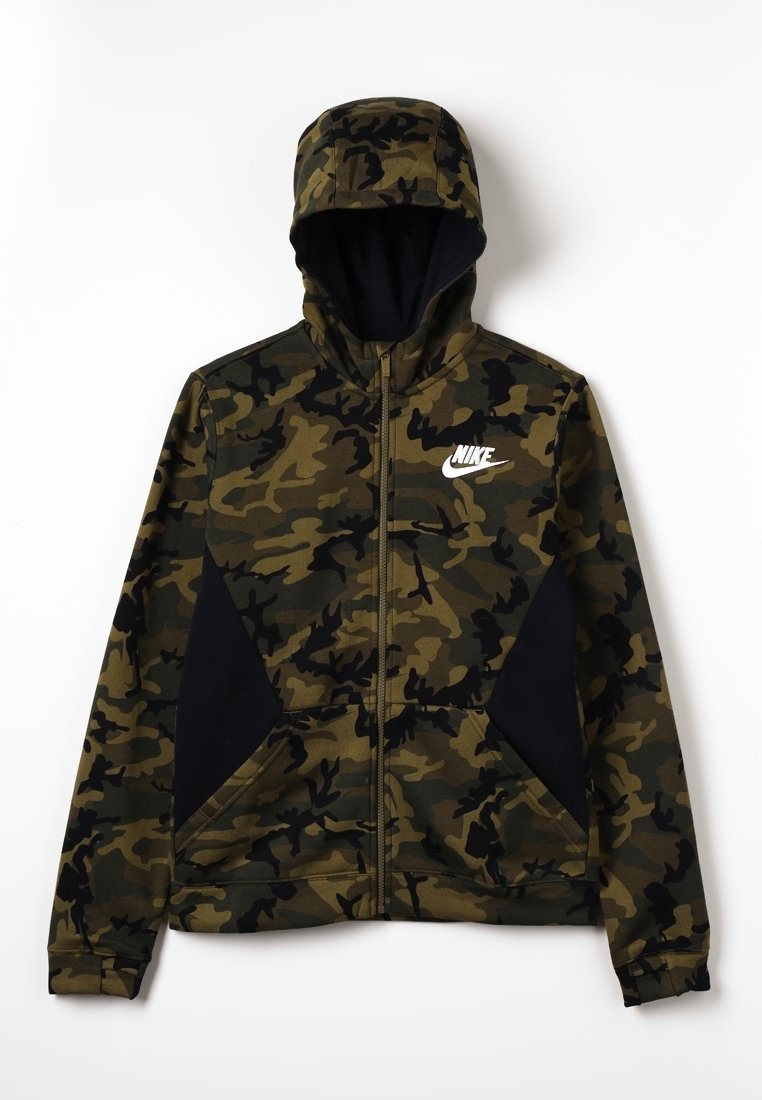Nike Performance Felpa con zip - khaki
