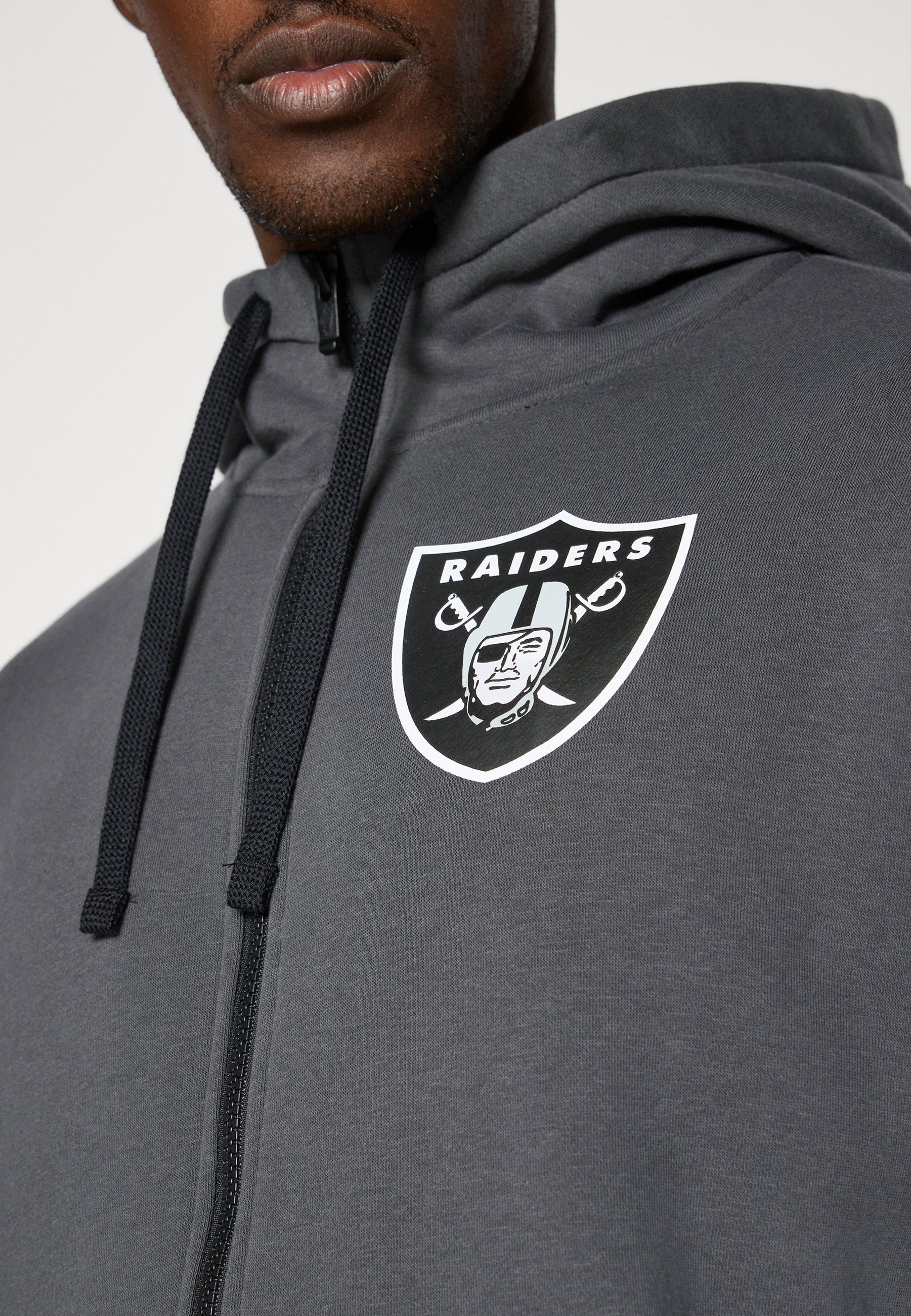 Nike Performance NFL LAS VEGAS RAIDERS FULL ZIP HOODIE - Club wear