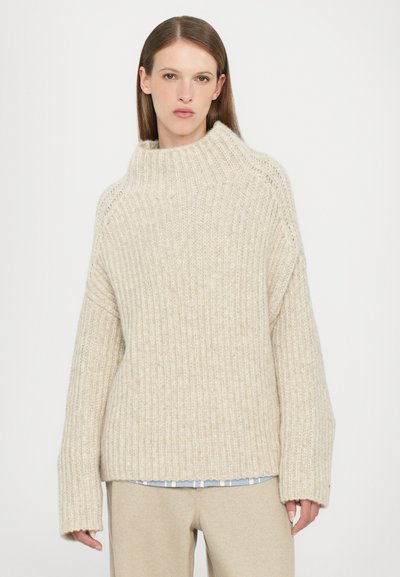 CLOSED HIGH NECK LONG SLEEVE - Jumper - silt grey