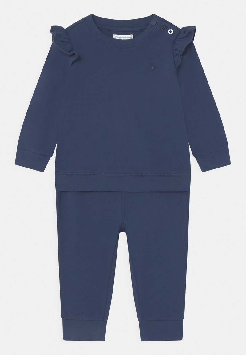 Polo Ralph Lauren BABY RUFFLE PANT SET Sweatshirt rustic navy/dark