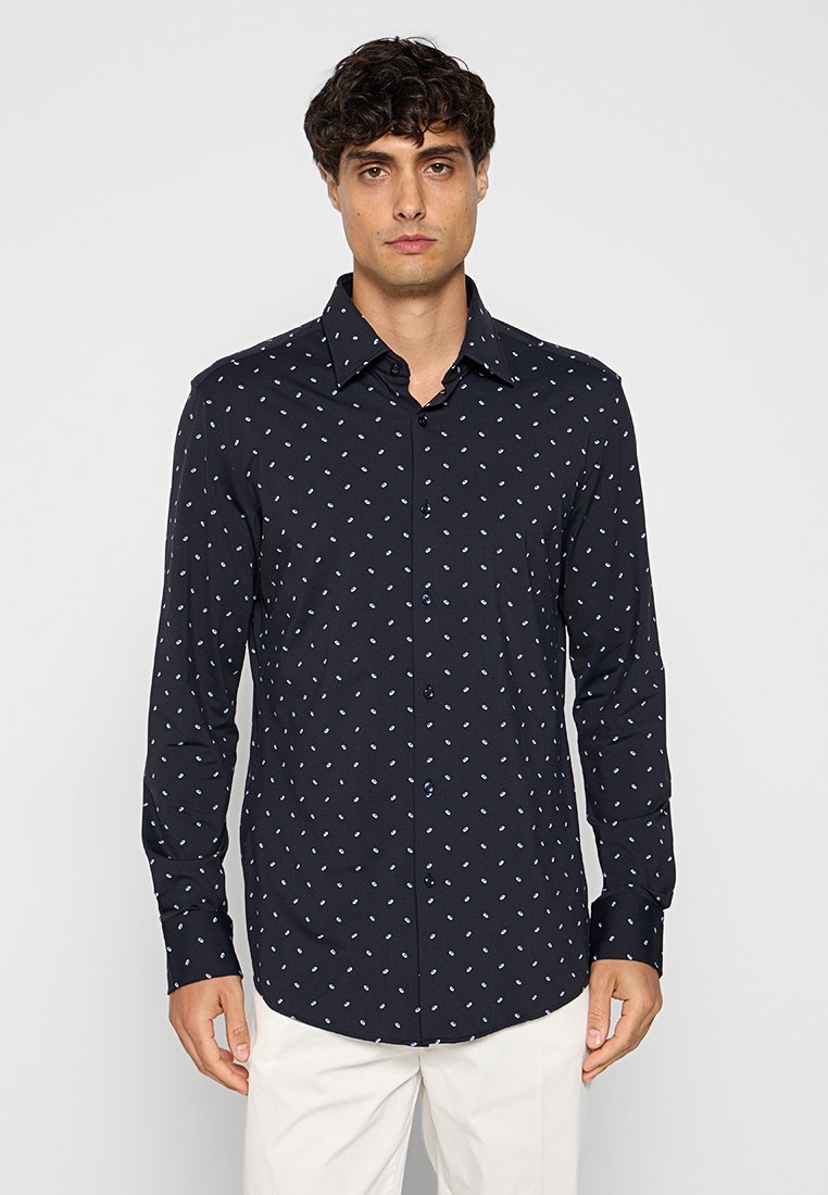 Boss Overhemd donkerblauw