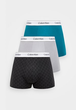 Calvin Klein Underwear TRUNK 3 PACK - Boxer alsónadrág - sleet/black/ashford