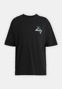 FLORAL GRAPHIC TEE - T-shirt con stampa - black/white