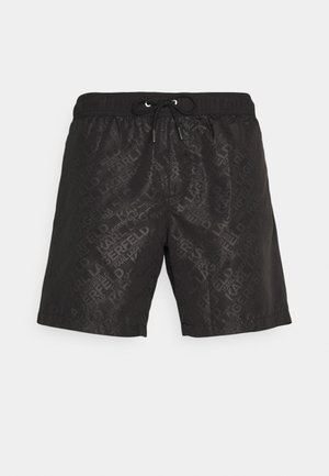 ELEGANT ALL-OVER MEDIUM - Swimming shorts - black
