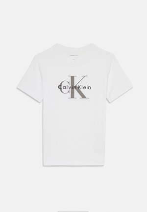 Calvin Klein Jeans MONOGRAM UNISEX - T-shirt imprimé - bright white