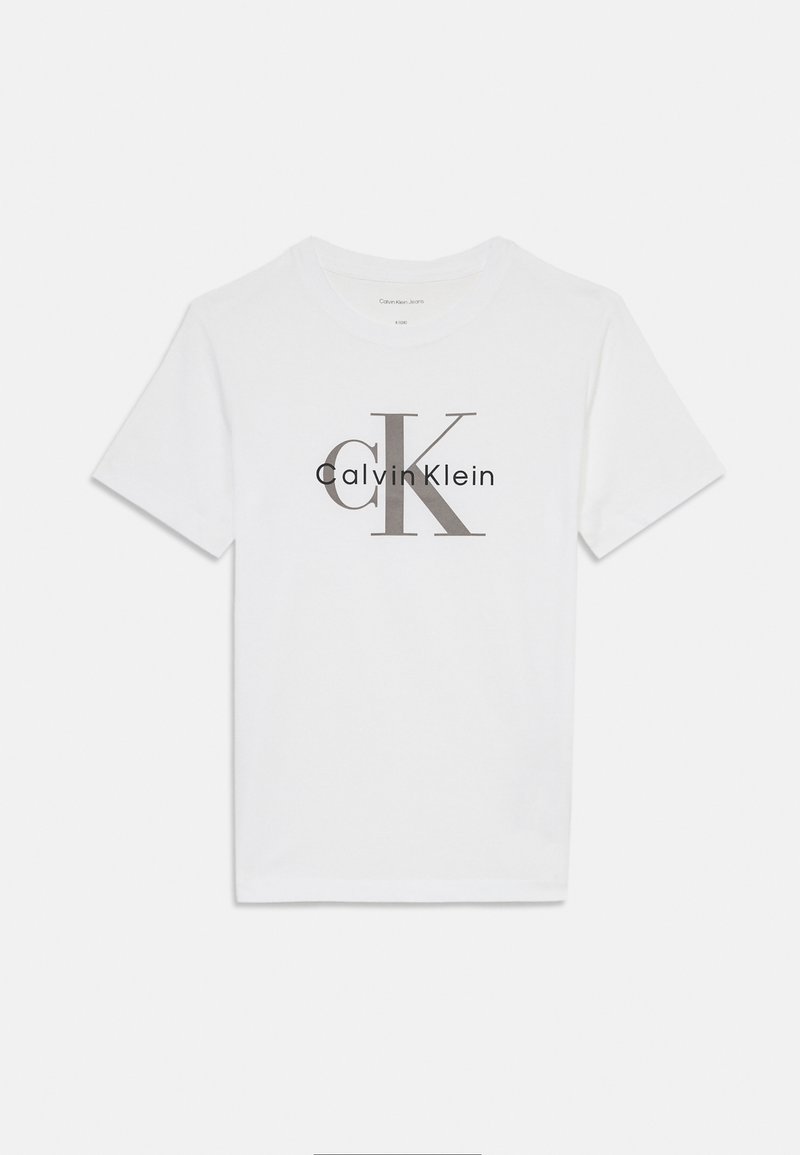 Calvin Klein Jeans MONOGRAM UNISEX - Tričko s potlačou - bright white
