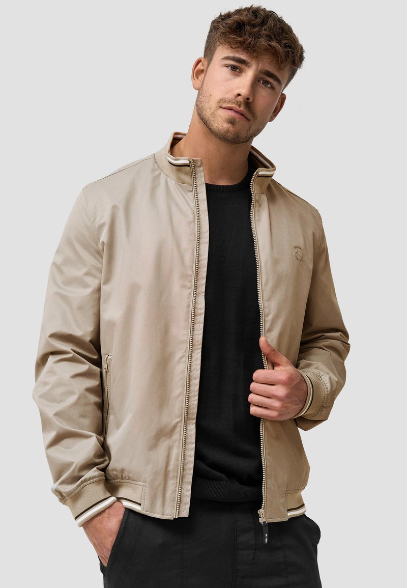 Herren Leichte Jacken | INDICODE JEANS EDI Bomberjacke blue/beige - LV35377 Herren Leichte Jacken | INDICODE JEANS EDI Bomberjacke blue/beige - LV35377