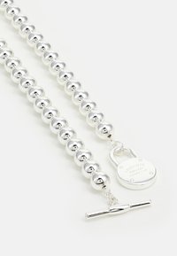 Lauren Ralph Lauren NK 17" BEADED LOGO COLLAR /TGGLE - Náhrdelník - silver-coloured