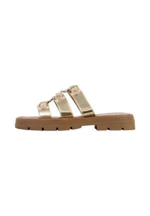Super Mode SANDALES À ENFILER SUPER MODE JOALICE - Slip-on sandaler - gold-coloured