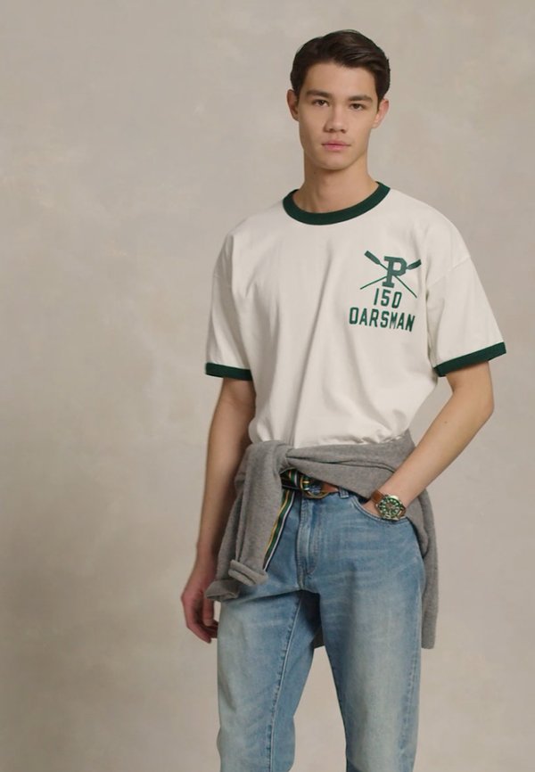 CLASSIC FIT JERSEY GRAPHIC T-SHIRT - Print T-shirt - nevis4