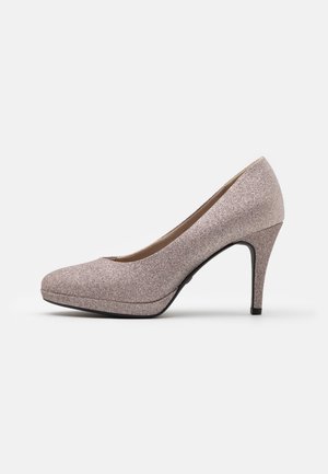 Højhælede pumps - rose gold-coloured