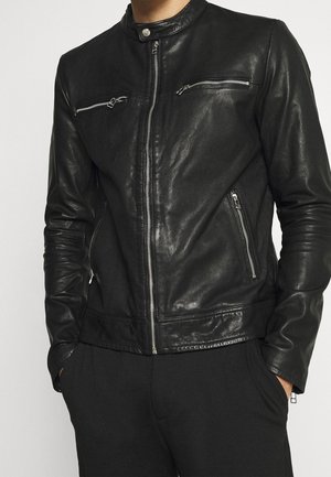 Chaqueta de cuero - black