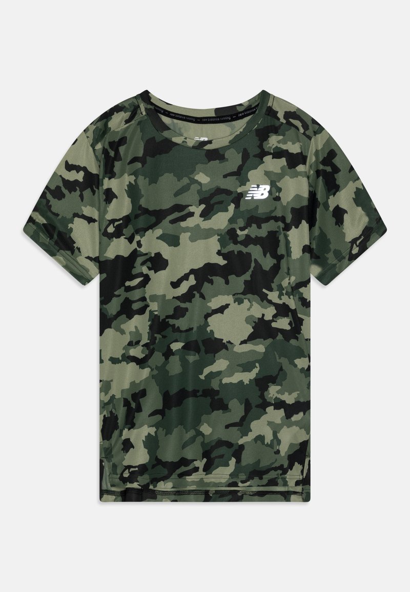 New Balance PRINTED ACCELERATE SHORT SLEEVE Sport Tshirt green