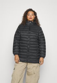 ONLY Carmakoma CARNEW TAHOE QUILTED HOOD - Žieminis paltas - black