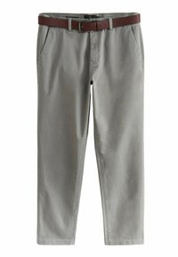 BELTED SOFT TOUCH REGULAR FIT - Chino - grey