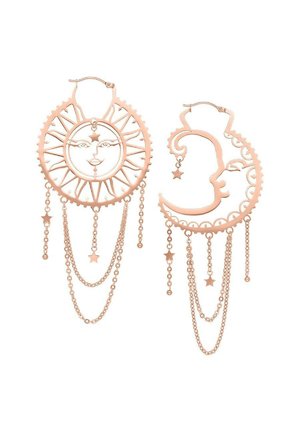 Wildcat OLDSCHOOL SUN MOON HOOPS - Ohrringe - Roségold
