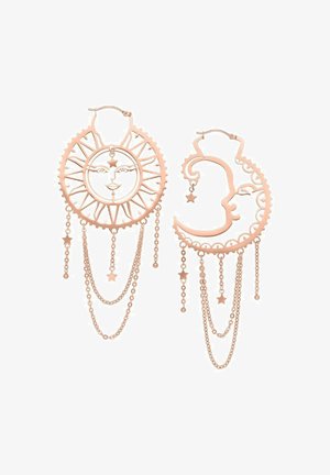 Wildcat OLDSCHOOL SUN MOON HOOPS - Earrings - Roségold
