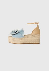 kate spade new york - FLOURISH - Wedge sandals - blue/walnut shell Thumbnail Image 1