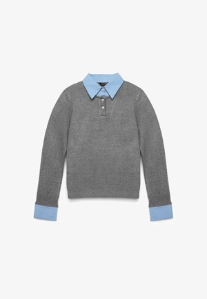 Calliope, MAGLIA TINTA UNITA - Jumper - grigio melange