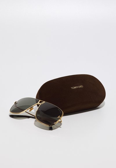 Tom Ford STAVROS UNISEX - Slnečné okuliare - gold-coloured/green