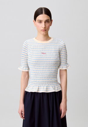 T-shirt con stampa - bicolore