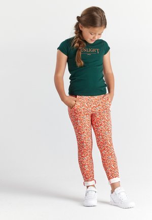 JOLLY - Trousers - groen/rood/geel/oranje/print