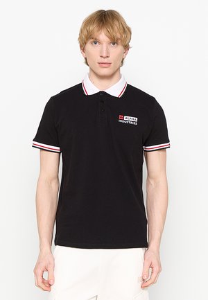 Alpha Industries, CONTRAST POLO - Poloshirt - black